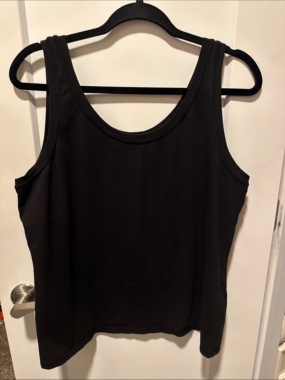 Eileen Fisher Black Scoop Neck Tank